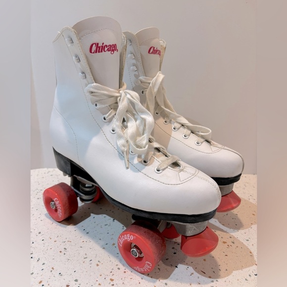 Chicago Roller Skates White & Pink Women’s Sz 10 - Picture 2 of 9
